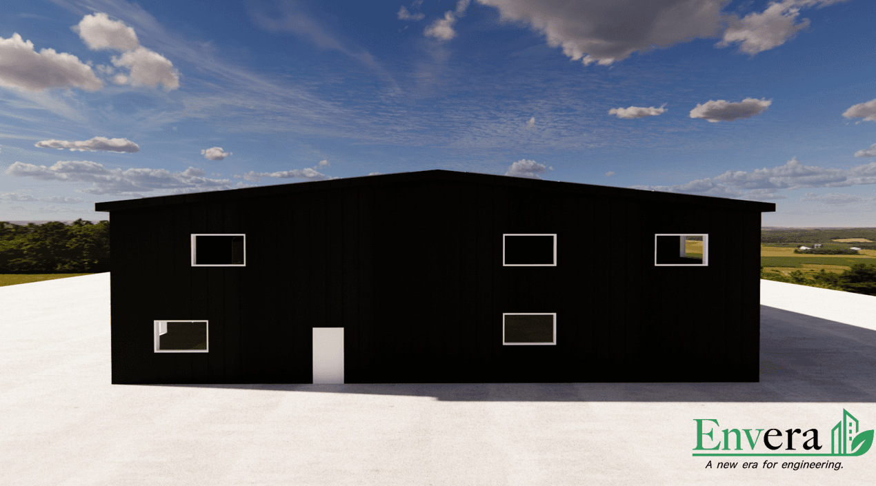 South elevation render